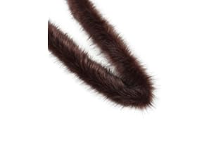 Faux Fur Trim for Cloth Fuzzy Craft Fur for Making Supplies Faux Fur Material Plush Fake Fur Crafts Ribbon (deep Coffee)