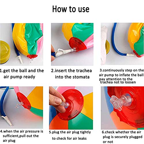 SYSAMA Rainbow Beach Balls Inflatable Colorful Beach Ball Pool Toys Pool Balls for Kids Water Fun Play in Summer 12 Inch 8 Pcs