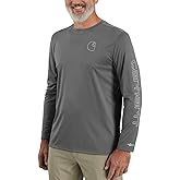 Carhartt Men’s Force Sun Defender Lightweight Long-Sleeve Logo Graphic T-Shirt