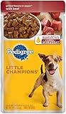 PEDIGREE Little Champions Grilled Flavors in Sauce With Beef Wet Dog Food 5.3 Ounces (Pack of 24)