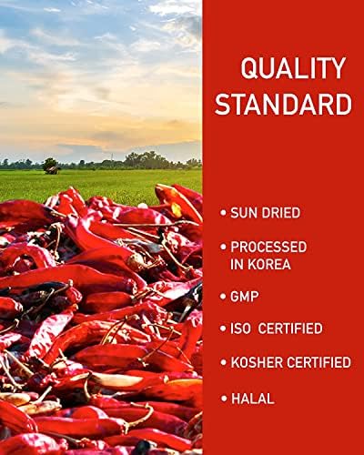 NONGSHIM TAEKYUNG KOREAN CHILI POWDER, GOCHUGARU CHILI FLAKES. KIMCHI POWDER (FLAKE, 1LB) – 100% RED PEPPER FLAKES FOR KOREAN & ASIAN FOOD. MSG FREE.