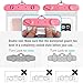Transparent Waterproof Phone Case,Universal IPX8 Waterproof Phone Pouch Dry Bag for iPhone 11/11Pro/ Xs Max/Xr/Xs/X/8/8 Plus/7/7Plus/6 (Black,White,Blue,Pink 4-Pack)
