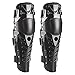 Webetop Knee Shin Guards Adult 1 Pair Flexible Breathable Adjustable High-Impact PE+EVA Knee Pads for Motorcycle Motocross Racing Mountain Bike-One Size Fits Most Black