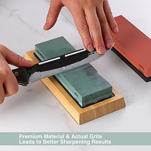 KEENBEST Actual Grit Premium Material Whetstone Set 2 Side Grit 400