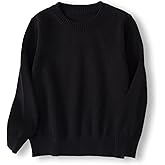 ACESTAR Boys and Girls' Uniform Cotton Crew-Neck Sweaters Long Sleeve Pullover Knit Sweater