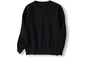 ACESTAR Boys and Girls' Uniform Cotton Crew-Neck Sweaters Long Sleeve Pullover Knit Sweater