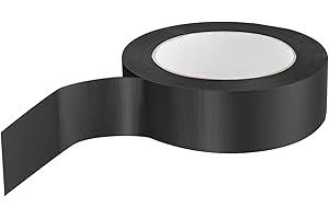 YOKIVE Book Binding Tape, 11 Yard Cloth Book Durable Repair Tape, Great for Repairing, Book Binding, Floor Marking (Black, 1.2-Inch)
