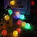 Litake Solar String Lights, Waterproof outdoor Globe Lights,8 Modes Fairy Orb Crystal Ball Lighting for Christmas Trees, Garden, Patio, Wedding(20ft-8 Modes-Multicolor)