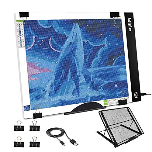 Mlife Diamond Painting A4 LED Light Pad - Dimmable Light Board Kit