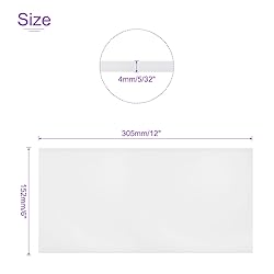 DMiotech 2 Pack 6 x 12 x 0.15 Inch Plastic UHMW