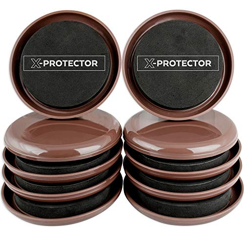 Furniture Sliders for Carpet XPROTECTOR Best 8Pack 4 3/4 inch Heavy