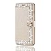 Elaco Women Iphone Case For iPhone 6/6s 4.7 inch /For iPhone 6 Plus 5.5inch/ iPhone 7 4.7inch/iPhone 7 Plus 5.5inch Wallet Card Magnetic Case Cover (Gold, iPhone 6 Plus/6s Plus 5.5inch)