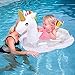 Memeoriestime Unicorn Floaties for Kids, Inflatable Unicorn Float for Pool Toddler Floats Swimming Rings with Glitters Summer Outdoor Pools Rafts for Boys Girls 12+ Months