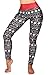 COCOLEGGINGS Women's Christmas Ugly Santa Leggings Tights Pants Xmas Black One Size