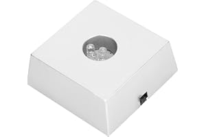 Yechiry 7 Colorful LED Light Base Small Trapezoidal Light Base for Crystal Jewelry Display Beautifully Illuminates with Sooth