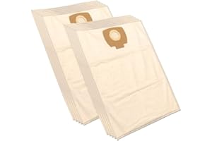 10 Vacuum Cleaner Dust Bags. Compatible for Nilfisk Alto Aero 20/21/25, Aero 21, Nox 21-01. Compatible with Makita VC2010L, V