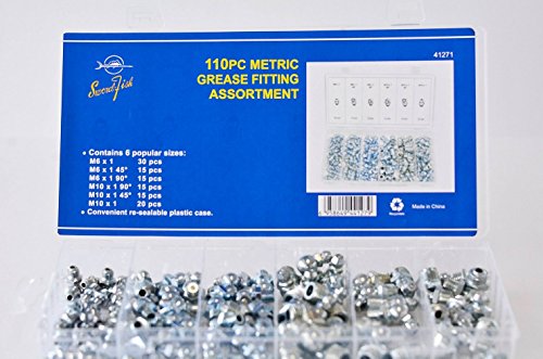 Swordfish 41271 Metric Zerk Grease Fitting Assortment, 110 Piece - Thumbnail 2
