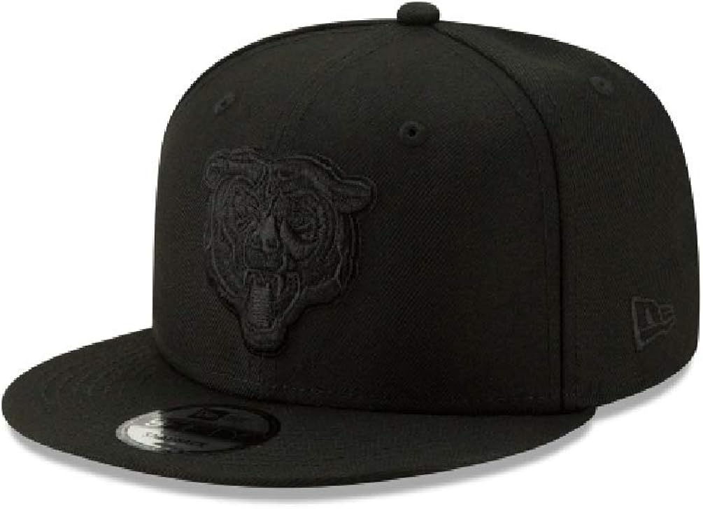 New Era Chicago Bears Hat NFL Black on Black Alternate