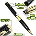 Mengshen Mini Spy Pen HD 1280x960P Video Hidden Camera Camcorder Recorder Cam, Executive Style Ballpoint Pen, Works Easily For PC/Mac MS-HC01H (Color Golden)