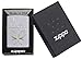 Zippo Butterfly Design Satin Chrome Pocket Lighter