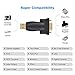 CableCreation USB to RS232 Adapter with FTDI Chipset, USB 2.0 Male to RS232 Female DB9 Serial Converter for Cashier Register, Modem, Scanner, Industriual Machinery, CNC and Above,Black