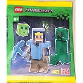 LEGO Minecraft: Diamond Hero Minifigure with Creeper and Slime - 6+
