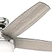 Hunter Fan 54 inch LED Indoor Brushed Nickel Ceiling Fan with Light and Remote Control (Renewed)