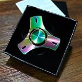 Uspeedy Fidget Spinner Fidget Killing Time Toys for For ADD, ADHD, Anxiety, and Autism Adult and Children (2 Rainbow)