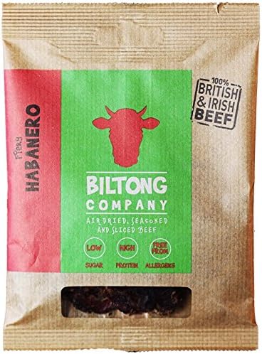 6 X 35g BAGS CHILLI from BILTONG UK'S Top Rated AWARD WINNING maker. GLUTEN &amp; SUGAR FREE, HIGH PROTEIN. PALEO Diet, Beef Jerky. Also in 1kg &amp; 500g in Teriyaki, Peppered Steak, Peri Peri, Garlic, BBQ