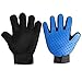 TAFCI Pet Grooming Glove - Efficient Pet Hair Remover Glove - Gentle De-shedding Brush Glove - Massage Mitt with Enhanced Five Finger Design - Perfect for Dogs & Cats with Long & Short Fur by 1 Pack）
