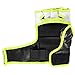 Sanabul Essential 4oz MMA Gloves for Men & Women, Professional Fighting Boxing Muay Thai Kickboxing Gloves for Sparring Grappling and Training, Black/Green Small/Medium