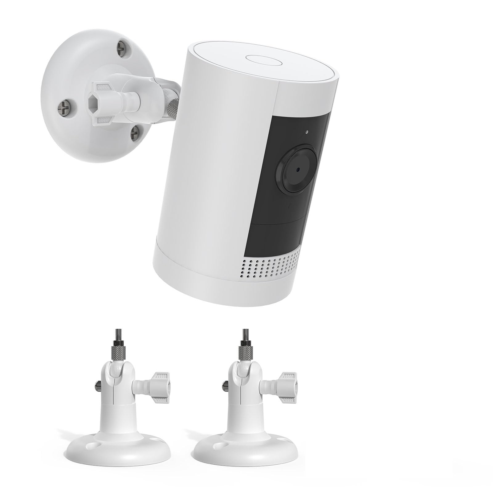 HOLACA Camera Mount for Stick Up Cam/Pro/Indoor Cam/Wyze Cam/Eufy Cam/Arlo Cameras, Suitable for All Cameras with Standard 1/4 Thread Holes, White 2PCS