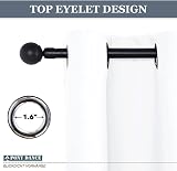 PONY DANCE White Thermal Curtains 66 x 54 Inch 2 Panels Eyelet Energy Saving view 6
