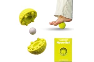 NABOSO Neuro Ball, Foot Myofascial Release Tool, Textured Massage Ball for Feet, Self Massage, Mobility and Recovery