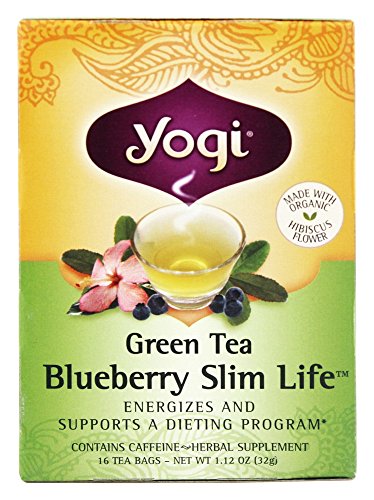 Yogi Tea, Green Tea Blueberry Slim Life, 16 Count