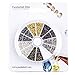 Pandahall Elite 1 Box 6 Colors 2mm Round Brass Tube Crimp Beads for Jewellery Making