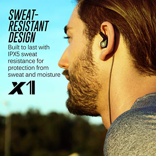 MEE audio X1 In-Ear Sports Headphones with Microphone and Remote (Mint/White) (Certified Refurbished) - Thumbnail 3