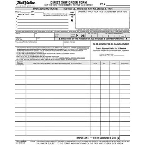 Amazon Com Source 4 25 Pack Ds Order Form Tvm16 Blank