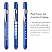 RISEMART Pen Light, Nurse Penlight Medical Reusable White Led Pen Light with Pupil Gauge Measurements for Doctor Stethoscope Healthcare Nursing School Students (Pack of 6)