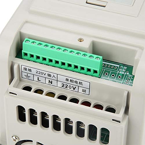 Variable Frequency Drive ,220VAC Variable Frequency Drive VFD Speed Controller for Single-Phase 1.5kW AC Motor