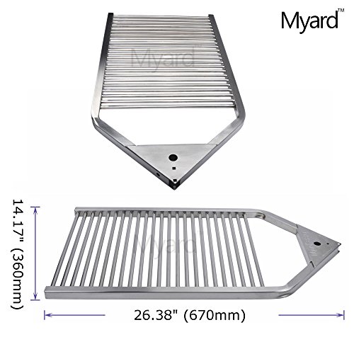 Myard Stainless Steel 304 Portable Open Fire Pit Campfire Bbq