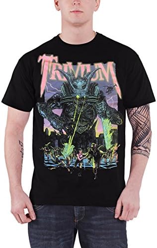 Trivium T Shirt Alien Metal Band Logo Official Mens Black
