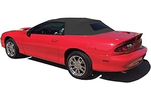 Chevrolet Camaro Convertible Top for 94-02 Models in Sailcloth with Glass Window, Black
