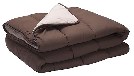 Pikolin Home - Steppdecke/Mikrofaserfüllung, Federgefühl, Herbst-Winter, 300 gr/m², 150 x 220 cm, Bett 80/90, braun