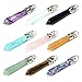 Wholesale Natural Quartz Pendant Hexagonal Pile Bullet Shape Reiki Chakra Crystal Pendant Bulk for Jewelry Making (A-6PCS Assorted)