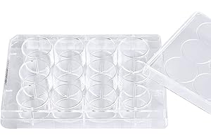 ADAMAS-BETA 12-Well Sterile Culture Plate, TC Treated Cell Culture Plates Tissue Culture Treated Plate, Individually Wrapped,