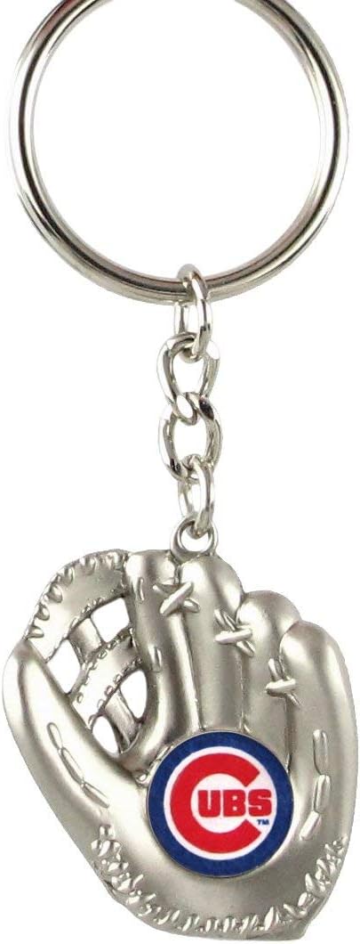 aminco Chicago Cubs - MLB Silver Baseball Glove Keychain
