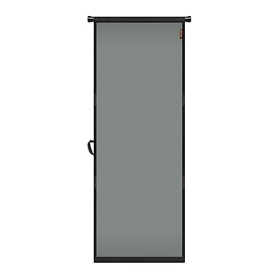 Buy Magzo Hanging Screen Door 28 X 80 Durable Fiberglass Screen Doors With Retractable Tension Rod And Hook Loop Fit Door Size 28 X 80 Single Screen Door Mesh One Piece Grey Online