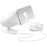 Nippon America 110V Outdoor Alarm Security Siren (TC-S7545-110), 80W Wired Horn, 120dB Long Range Sound, Wi-Fi Socket Included for Remote Activation, Weather Resistant, 8ft Cable