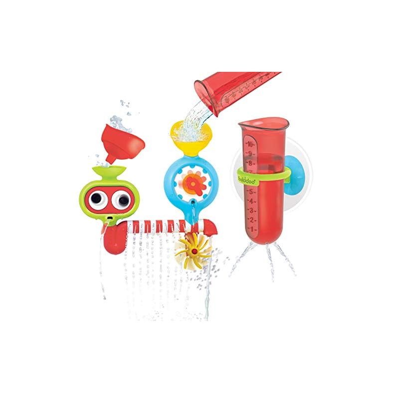 Yookidoo Baby Bath Toy – Spin ‘N’ Sprinkle Water Lab – Spinning Gear and Googly Eyes for Toddler or Baby Bath Time…